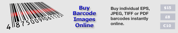 Buy barcodes online. EAN-13, UPC-A, ITF-14, Code 39, ISBN-13 and ISSN+2 bar code images delivered to your inbox within 30 minutes. 