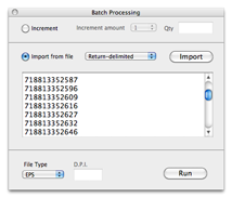 Batch Processing for bar codes