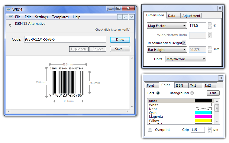 The Main Windows in WBC4