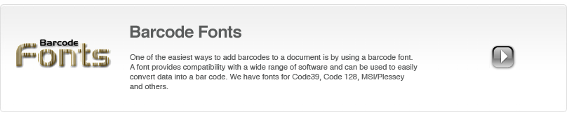 For some barcode types, like Code39 or MSI/Plessey, using a barcode font can be one of the simplest ways to add a barcode to a document.